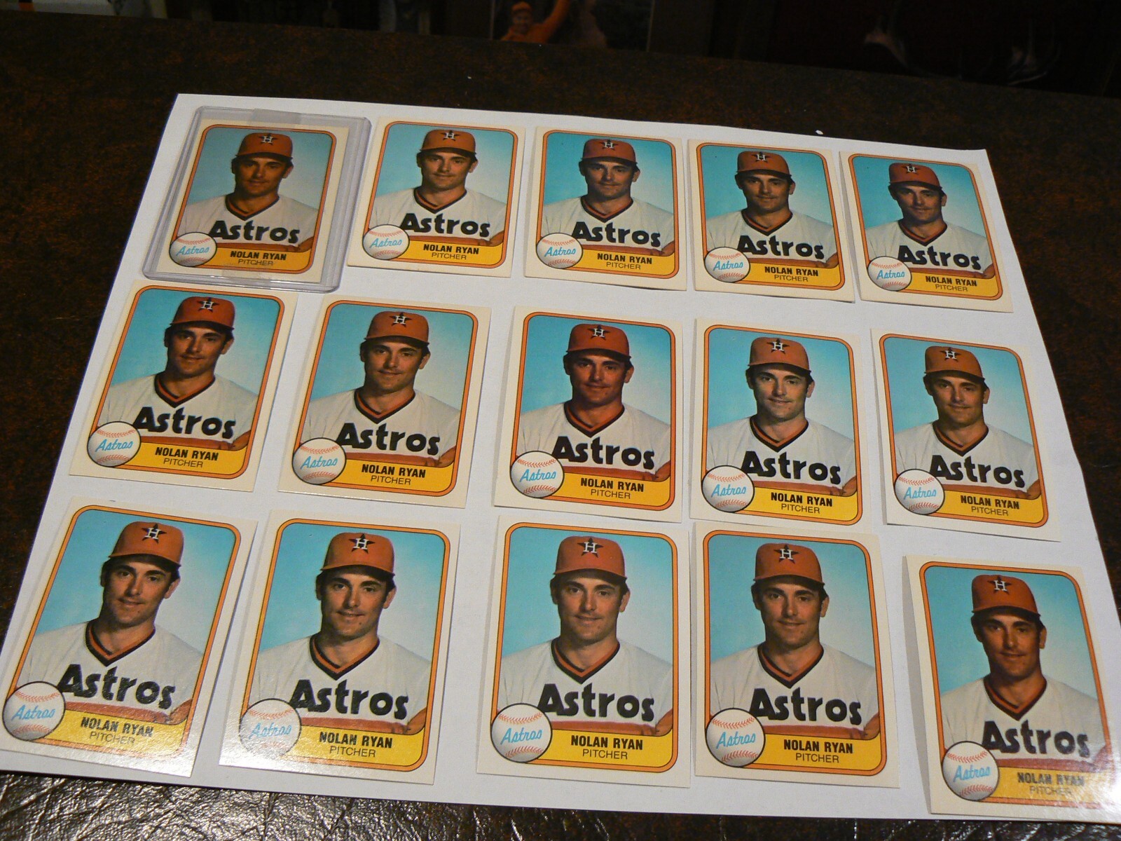 NOLAN RYAN 1981 FLEER BASEBALL CARD #57 HOUSTON ASTROS *JSCARDS*
