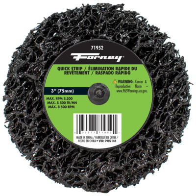 Forney Industries Quick Change Stripping Disc, 3 in