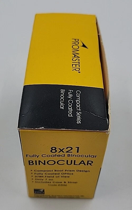 Promaster 8x21 Compact Roof Prism Binoculars With Case VG Condition - Image 2 of 4