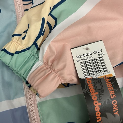 Members Only Nickelodeon Rugrats Windbreaker Jacket Multicolor Unisex Size S NEW - Picture 9 of 9