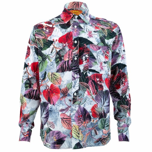 Hommes Chemise Loud Originals Coupe Standard Animaux Bleu Rétro Costume
