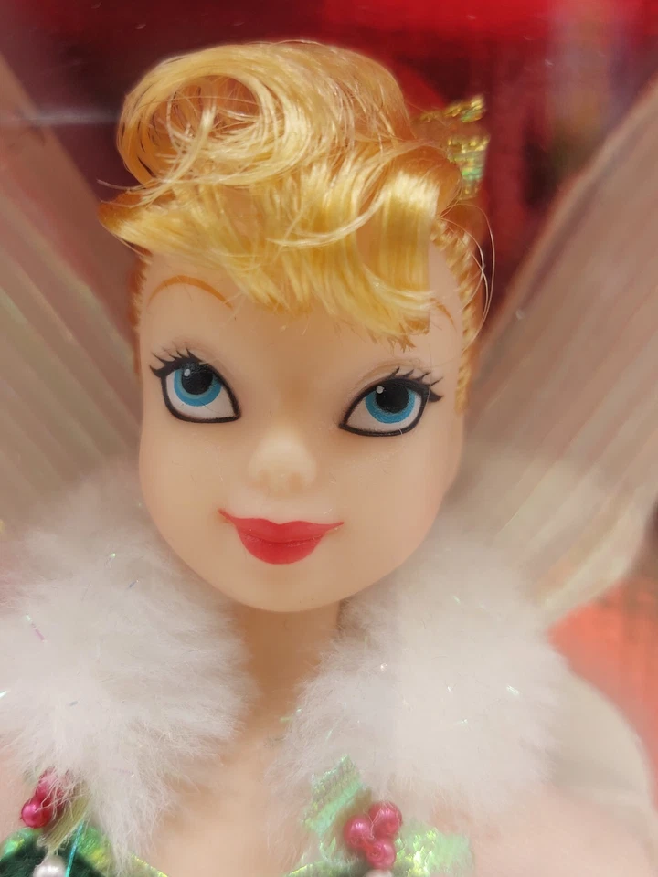 1999 NrfB Walt Disney's Peter Pan Holiday Sparkle Tinkerbell Puppe, Mattel 25566 - Bild 2 von 4