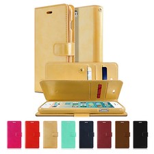 GOOSPERY Mansoor Diary Flip Cover for iPhone 13 12 11 Pro Max XS XR SE Plus Case