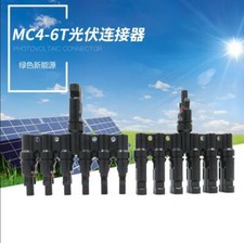Solar Panel Connector Male To Female 6t Branch 6 To 1 Pv Connectors Ip67