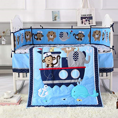 elephant crib bumper pads