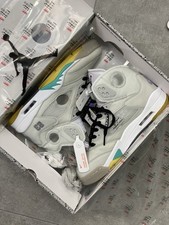 Jordan Air Jordan 5 Off-White Ivory Men's High Top Sneakers White
