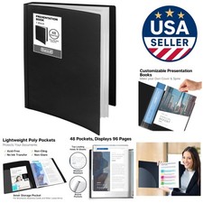 8.5x11 Portfolio Binder - 48-Pocket Organizer for Long-Term Protection