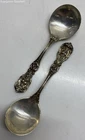 (U) Two Reed & Barton Francis I Sterling Silver 6 Inches Spoons 85 Grams