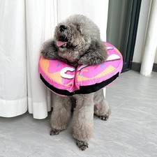 nflatable Dog Cone, Soft Adjustable Blow up Donut Collar for After Surgery Large