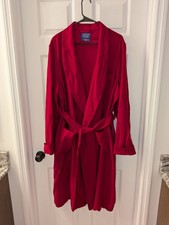Pendleton Men's Robe Red Virgin Wool Belted Mens Large Machine Washable