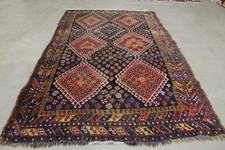 Antik handgeknüpfter orientalisch Teppich 230 x 136 cm ca 100 Jahre alt