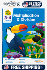 3rd 4th Grade Math Workbook Multiplication Practice Book for Kids Ages 8 to 10