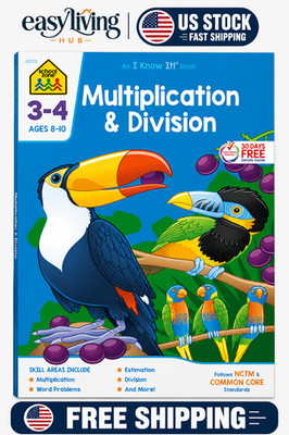 3rd 4th Grade Math Workbook Multiplication Practice Book for Kids Ages 8 to 10