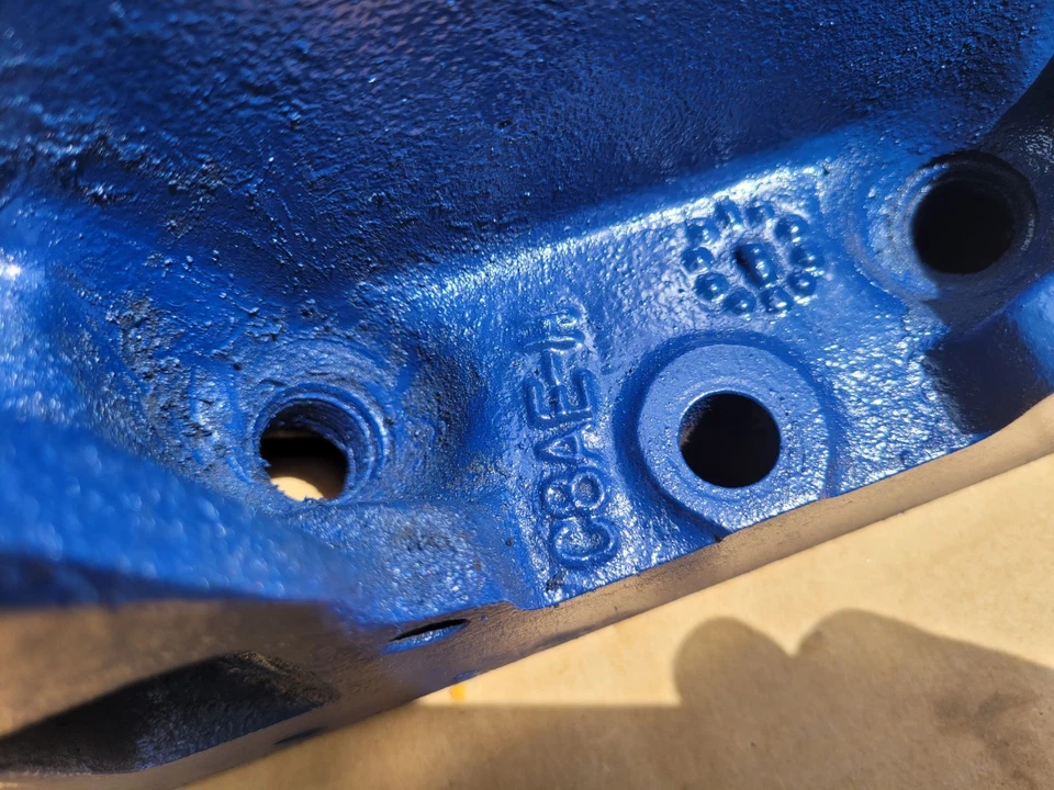 Пара оригинальных головок полицейского перехватчика Ford 390 428 Mustang GT Cougar Torino C8AE-H - Изображение 2 из 4