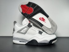 Air Jordan 4 "White Cement" Men's Retro Basketball Shoes US Size 7-12