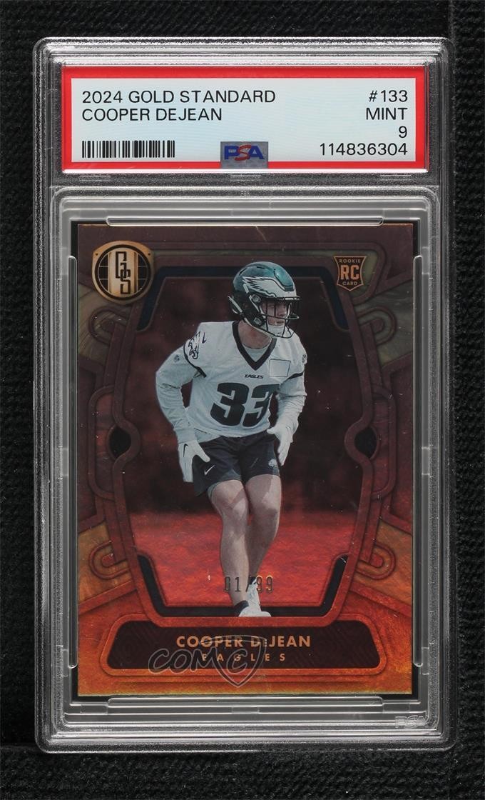 2024 Panini Gold Standard Rookies /99 Cooper DeJean PSA 9 MINT Rookie RC 14g9