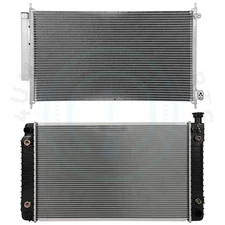 Radiator & AC Condenser Cooling Kit For 1996 1997 GMC P3500 Base 4.3L V6