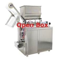Open Box 30-300ml Liquid Paste Filling Packaging Bag Sealing Machine w/Hopper