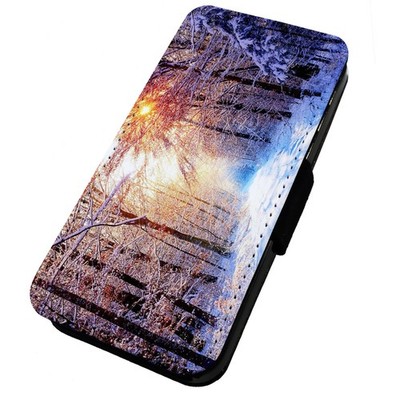 AUSVERKAUF bedruckte Klapp-Handyhülle für iPhone verschneite Straße