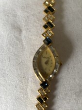 Vintage Watch With Jewelled Bracelet Strap Marquis Style Needs New Battery