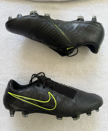 Men’s Size 10.5 Nike Phantom Venom Elite FG Soccer Cleats Black/Volt AO7540-007