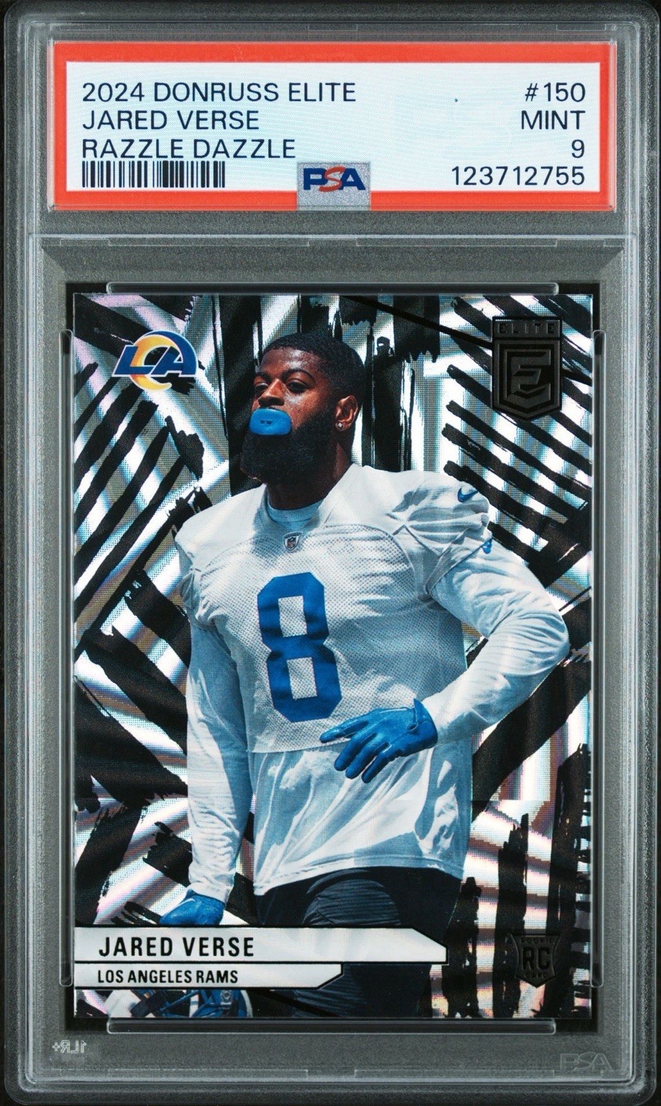 2024 Panini Donruss Elite #150 Jared Verse Razzle Dazzle (RC) PSA 9 - Pop 2