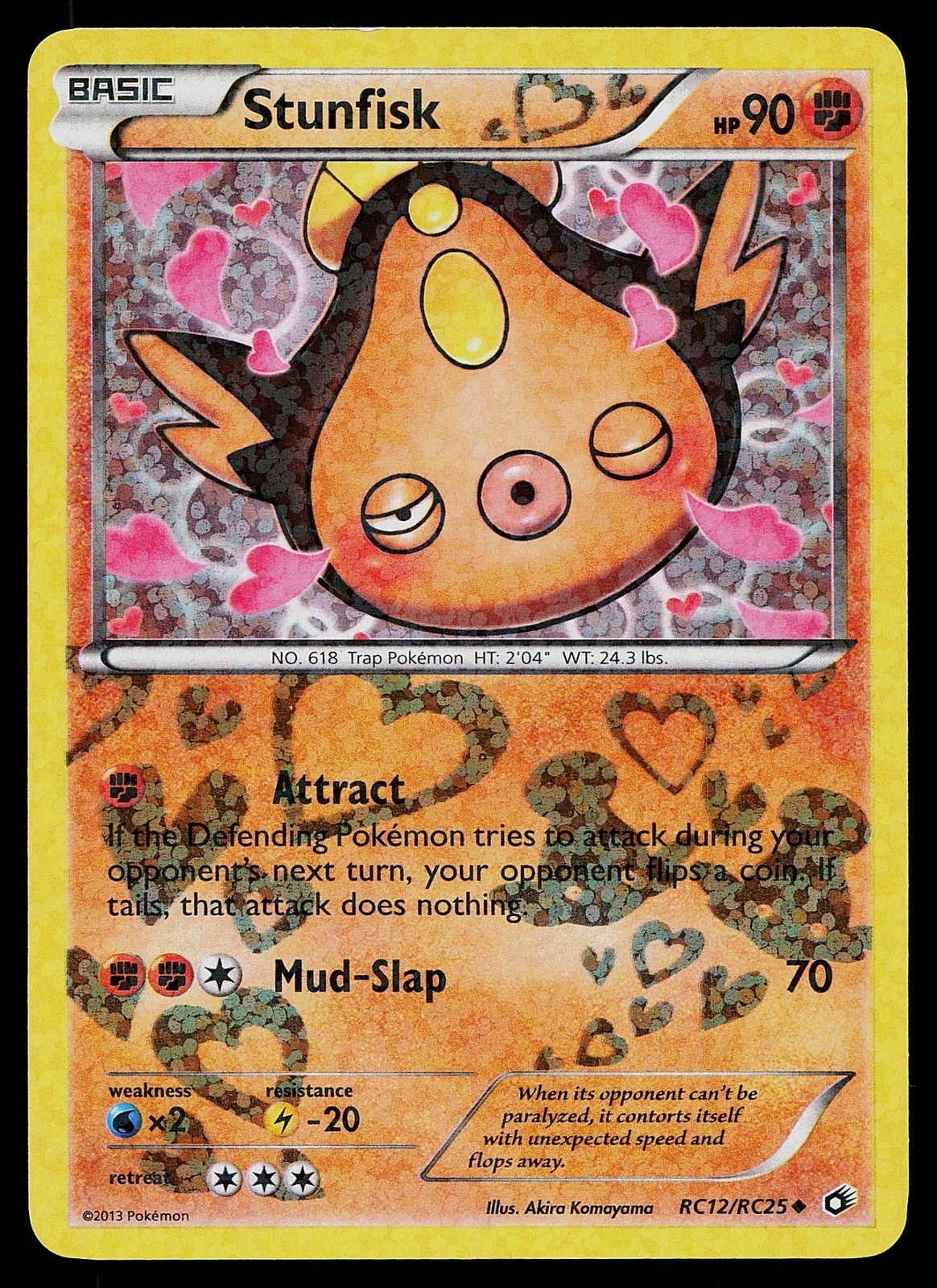 Pokemon Card - Stunfisk Legendary Treasures: Radiant Collection RC12/RC25 Holo