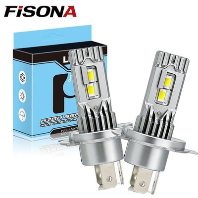 CANBUS H4 LED Headlight Super Bright Bulbs Kit White 30000LM High/Low Beam 6000K