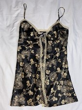 Victorias Secret Size XS Flyaway Floral Babydoll Sleepwear Intimates Satin  X