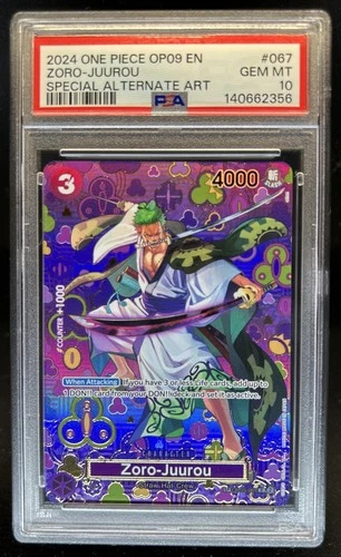 2024 One Piece Zoro-Juurou Special Alt Art #OP05-067 PSA 10