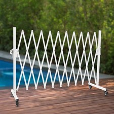 Safety Barrier Gate Safety Barrier Expandable Barrier Gate With Wheels