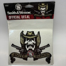 Smith Wesson Pistol Skull Cowboy Truck Car Window Decal Sticker Free Ship