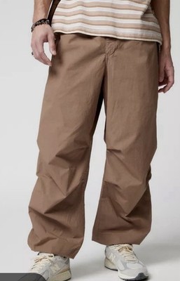iets frans Urban Outfitters Track Parachute Joggers Pants mens L Beige Cargo