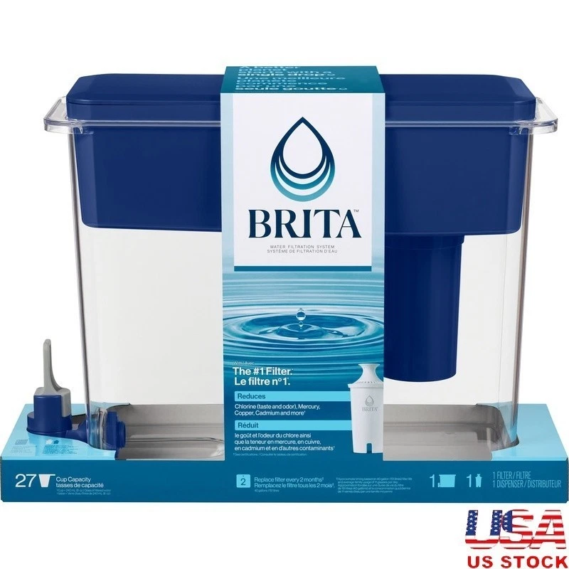 27 Cup Filtered Water Dispenser BPA Free W/ Standard Filter Space Saving Design