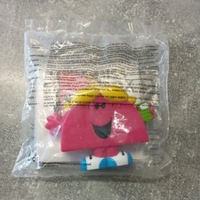 MR MEN AND LITTLE MISS VTG 2001 3'' PURPLE CHATTERBOX PLASTIC FIGURE & BOOK NEW