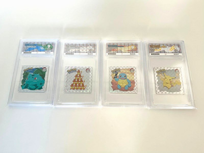Pokemon Artbox Sticker Serie 1, Bulbasaur, Charmander, Squirtle, Pikachu ACE 9
