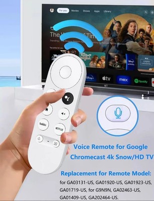 Google Chromecast 4K GZRNL Media Streamer White - Main Unit Only