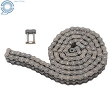 80-2 Roller Chain Double Strand 10 FT with 2 Connecting Links Set