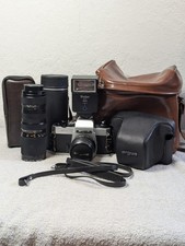 Vintage Argus CR-1 35mm Film Camera Bundle w/ 2 Lenses Accessories TESTED