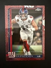 2025 Topps Chrome Micah McFadden #232 Football Leather Parallel