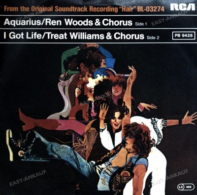 Ren Woods & Chorus - Aquarius 7'' (VG+) '