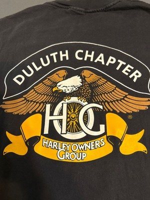 Harley Shirt Medium Y2k Harley Owners Group Hog Eagle Davidson Duluth chapter