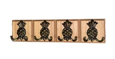 Concepts In Time Bronze Pineapple Wall Hanger 4 Hooks 19 X 5 