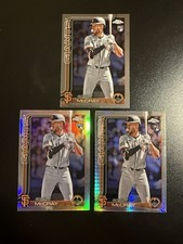 2025 Topps Chrome #116 Grant McCray Giants (RC) - Base, Refractor + Prism