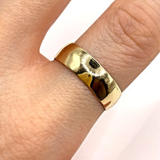 9 ct Gold Wedding Band Ring 9k 375 Yellow Gold - Size R