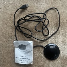 New USB Computer Desktop Laptop Conference Microphone Black