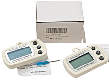 New 2-PACK Digital Refrigerator Freezer Thermometer Monitor Large LCD White