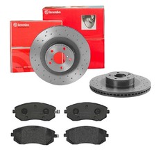 BREMBO BREMSSCHEIBEN Ø293MM + BREMSBELÄGE VORNE FÜR SUBARU FORESTER LEGACY IV 