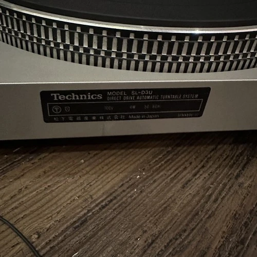 Technics SL-D3 record player full auto direct drive Technics operation