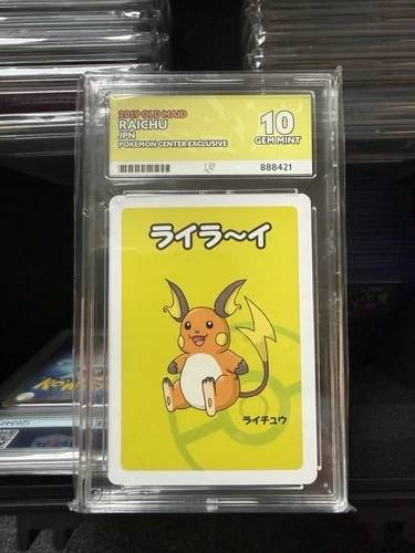 Raichu 2019 Pokemon Center Exclusive Promo JPN ACE 10 Graded Perfect Subs